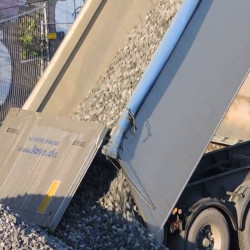 Lieferung loser Ware aus Schlesien mit abkippen
